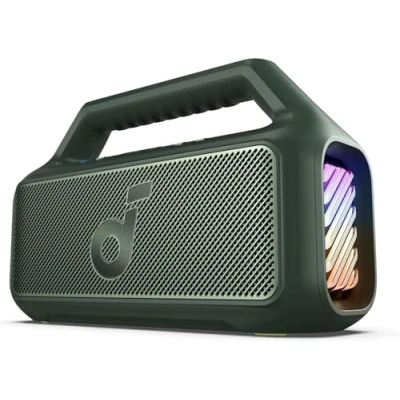 Image de Soundcore Enceinte Bluetooth puissante Boom 2, Son de 80 W avec Caisson Basse et BassUp 2.0, 24h, IPX7, USB C, 5.3, puissante, Le Camping, la Plage Jardin