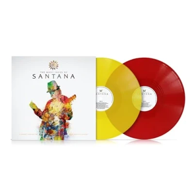 Image de Many Faces of Santana/Vinyle Jaune et Rouge Transparent
