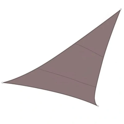 Image de Perel Voile d&#039;ombrage, Hydrofuge, 5 x m, 160 g/m², Polyester, Triangulaire, Taupe