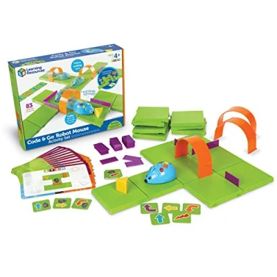 Image de Learning Resources Kit d&#039;activités Souris robot Code &amp; Go, 32 x 41,4 7,6
