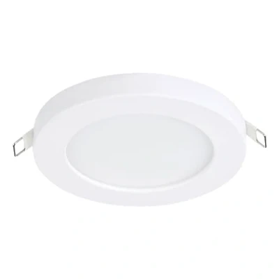 Image de EGLO Spot encastrable LED Fueva Flex, lampe de plafond encastrée, plafonnier à encastrer rond, luminaire en aluminium et plastique blanc, blanc neutre, Ø 11,7 cm