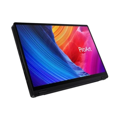 Image de ASUS ProArt PX13 HN7306WU LX001X AMD Ryzen AI 9 HX 365 Hybride (2 en 1) 33,8 cm (13.3 ) Écran tactile 3K 24 Go LPDDR5x SDRAM 1 To SSD NVIDIA GeForce RTX 4050 Wi Fi 7 (802.11be) Windows 11 Pro Noir Neuf