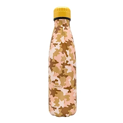 Image de NERTHUS FIH 857 Bouteille double paroi Camouflage couleur désert, 500 ml, acier inoxydable, sans BPA, 18/8, ml