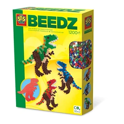 Image de SES Creative 06117 Ironing Beads T Rex, PVC Free, Makes More Than 3 Rex