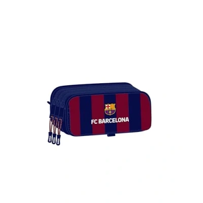 Image de Trousse à crayons triple Safta F.C Barcelona taille unique, multicolore