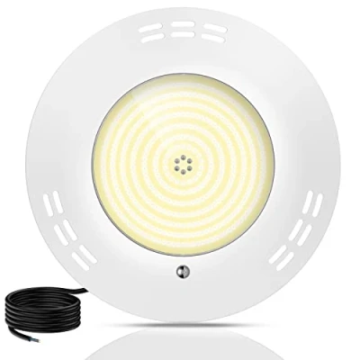 Image de LyLmLe Projecteur Piscine LED Remplie de Résine, 35W Lampe Extra Plats (équivalent Ampoule halogène 300W), Montage en Surface, 2800lm, Angle Faisceau 140 , IP68 étanche, 12V AC/DC, 3000K