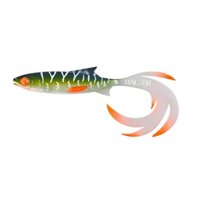 Image de Balzer Shirasu Reptile Shad poisson en caoutchouc pour pêche au brochet, sandre et à la perche, leurre 7 cm UV Pike