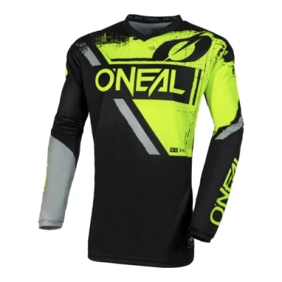 Image de O&#039;NEAL Élément Jersey T Shirt, Noir/Jaune Fluo, L Mixte