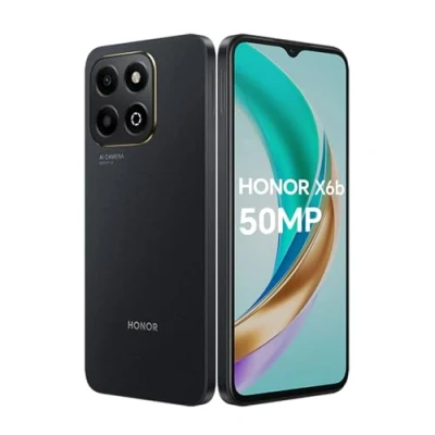Image de HONOR X6b 4G Smartphone 4Go 128Go, 50MP, 5200mAh Batterie, 6.56&quot; 90Hz TFTLCD, Android 14, Dual Sim, NFC, Noir