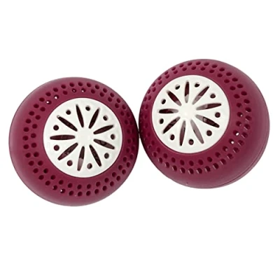 Image de EASY MAKE KB5657 Lot de 2 Boule Anti Odeurs pour Frigo, Polypropylène, Rouge/Bleu/Vert, 5.30 x cm *Coloris Aléatoire*