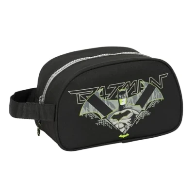 Image de Trousse Scolaire SAFTA Batman Game Over Moyenne avec poignée Adaptable au Chariot Facile à Nettoyer