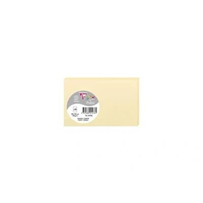 Image de Clairefontaine 1476C Paquet de 25 Cartes Simples Format 8,2x12,8cm 210g/m² Coloris Chamois Cartons d&#039;Invitation Evènements et Correspondance Gamme Pollen Papier Premium Lisse