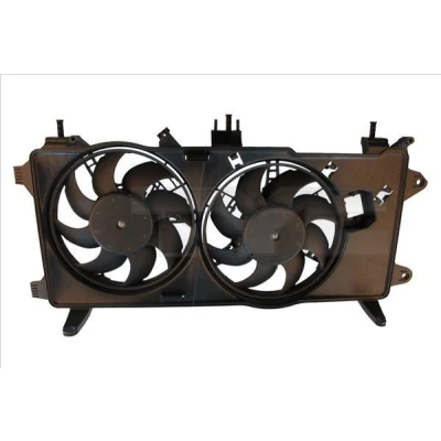 Image de TYC 809 0033 ventilateur Moteur pour véhicules avec système de climatisation 275 270+180 cadre du radiateur (encadrement)