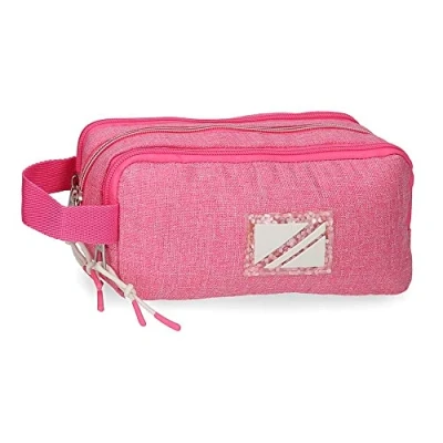 Image de Pepe Jeans Luna Trousse Triple Rose 22x10x9 cms Polyester