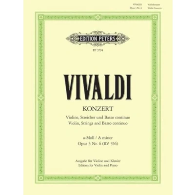 Image de Vivaldi : concerto op 3 n 6 RV 356 violon
