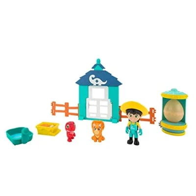 Image de Dino Ranch Giochi Preziosi Playset Qui reproduit la cabane des œufs de Dinosaures avec Un Personnage Inclus, 2 Mini et Autres Accessoires ; pour Enfants à partir 3 Ans, Dna04000