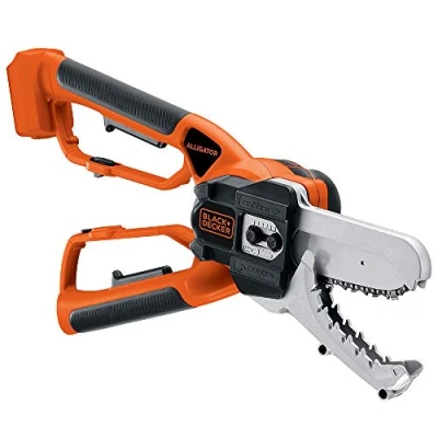 Image de BLACK+DECKER Coupe Branches Electrique Alligator Sans Fil, 18V, 1,9 m/sec, Guide de 10 cm, 3,5 kg, des Jusqu&#039;à Batterie, Ni Chargeur, GKC1000LB XJ