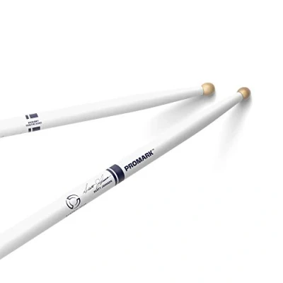 Image de ProMark Scott Johnson Paire de baguettes batterie avec olives en bois Blanc Hickory peint Poids et hauteur constants