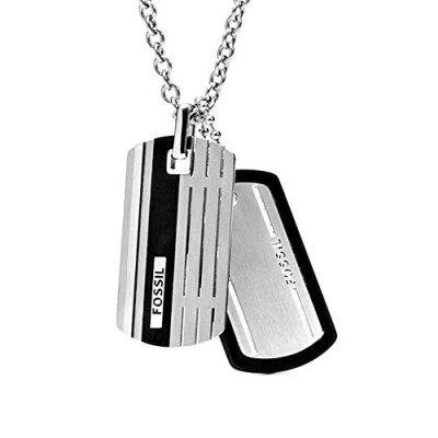 Image de Fossil Collier silvercoloured, Homme, Taille: One Size, Silver coloured