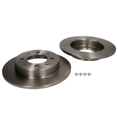 Image de DELPHI BG4017 Disque de frein 258 10 4 plein huilé non traité sans roulement roue, bague ABS KIA: Cerato 5 portes, Berline