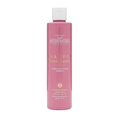 Image de Maternatura, Shampoo Élastifiant pour Cheveux Ondulés au Cassis, Apporte Volume, Hydratation et Élasticité, Made in Italy, Routine Beauté Bio 250 ml