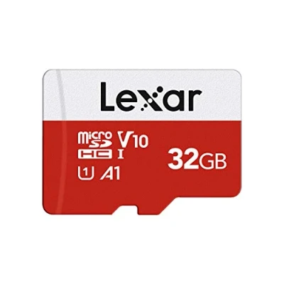 Image de Lexar Carte Micro SD 32 Go, Mémoire SD+ Adaptateur, Microsdxc TF jusqu&#039;à 100 Mo/s, A1, U1, C10, V10, Full HD et 4K UHD pour Caméra, Telephone, Switch