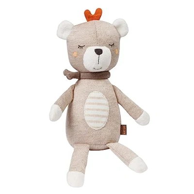 Image de Fehn FehnNATUR Peluche douce pour nouveau né comme aide au sommeil bébé à saisir, sentir et câliner en coton biologique (kba) bébés enfants