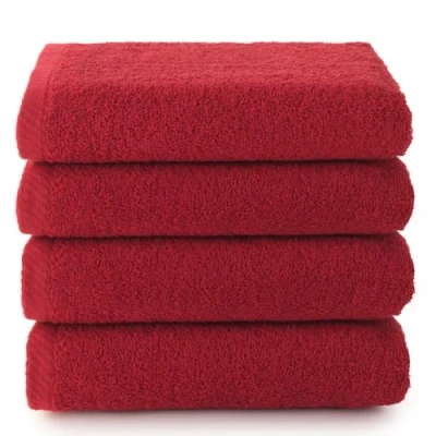 Image de Top Towel Plus Serviettes de Bain 4 Visage ou Bidet 30 x 50 cm 100% Coton Grenate