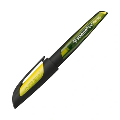 Image de stylo plume gaucher STABILO EASYbuddy enfant stylos L spéciale Noir / Jaune