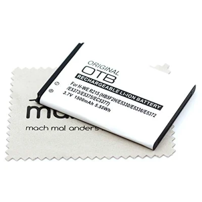 Image de Batterie de Rechange pour Huawei E5330 E5336 E5372 E5373 E5375 (remplace la d&#039;origine HB5F2H) OTB avec Chiffon Nettoyage écran
