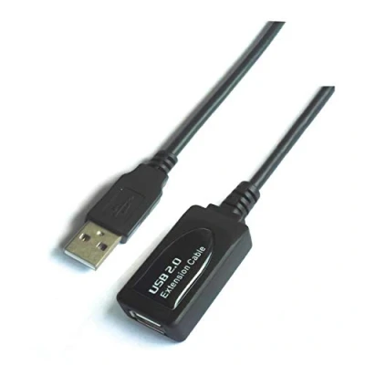 Image de AISENS A101 0019 Câble Extension Rallonge USB 2.0 avec amplificateur (10 m, chipset avancé) Couleur Noir