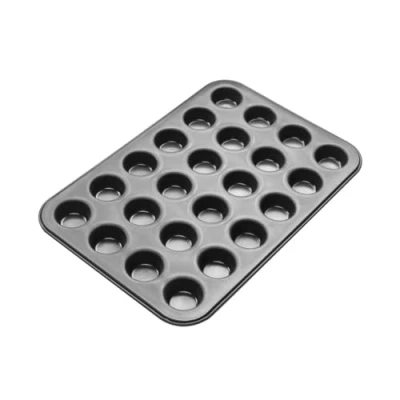 Image de Zenker 6541 moule à muffins, cupcakes, muffin 24 empreintes, gâteau, Acier, Noir, 38,5 x 26,5 2 cm