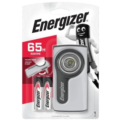 Image de Energizer Lampe Torche Compact LED Metal + 3 Piles LR06/AA La ENEFLCOMLED3AA 1 Unité (Lot de 1)