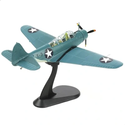 Image de NUOTIE 1/72 TBD Devastator Avion de chasse militaire en métal moulé sous pression pour collection ou cadeau