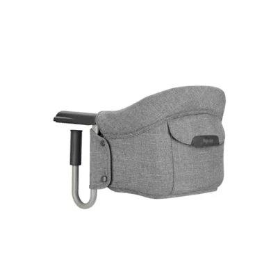 Image de Inglesina Fast, Siège de Table Pliable, Gris Foncé (Charcoal Grey), Facile à Transporter, Lavable, Installation Sécurisée, Jusqu&#039;à 15 kg, 35 x 27 42 cm