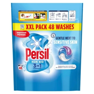 Image de Persil Capsules Lessive 3 en 1 Non Bio 48 Lavages