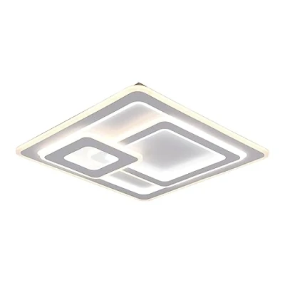 Image de Trio, Plafonnier, Mita incl. 1 x LED,SMD,76,0 Watt,2700 6000K,9250 Lm. Corps: Métal, blanc mat L:51,5cm, L:51,0cm, H:7,0cm