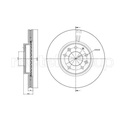 Image de METELLI 23 0984C Disque de frein 299,0 25,0 5 72,0 ventilé peint MAZDA: 6 3/5 portes, Break, Berline