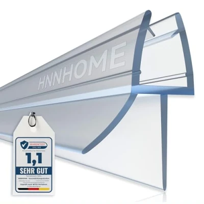 Image de HNNHOME® Joint d&#039;étanchéité en caoutchouc pour paroi de douche verre 4 mm d&#039;épaisseur écart entre et surface jusqu’à 20
