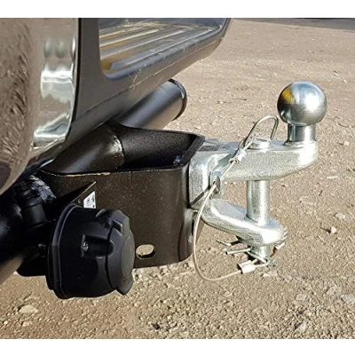 Image de BITS4REASONS Nouveau modèle Maypole MP82 Boule d&#039;attelage 50 mm et goupille Banquette argentée