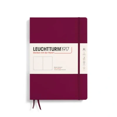 Image de LEUCHTTURM1917 366162 Carnet de notes Composition (B5), couverture rigide, 219 pages numérotées, Port Red, blanc