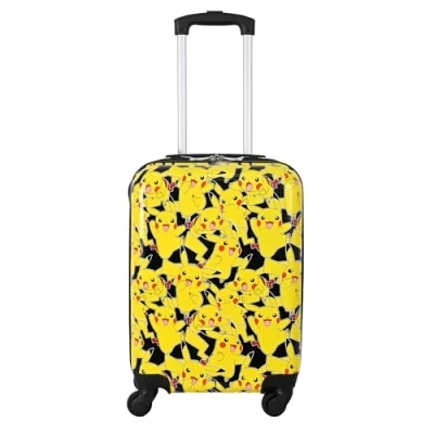 Image de TOYBAGS Pokemon Valise de Cabine 4 roulettes Pivotantes et Multidirectionnelles Double Individuelles Très Robuste avec Poignée Extensible 50 x 34 21 cm Coloré
