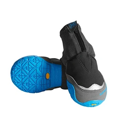 Image de RUFFWEAR Polar Trex Pairs, Winter Dog Boots for Snow and Ice Conditions, Weatherproof Warmth with Grip Paws, Obsidian Black, 2.50&quot;
