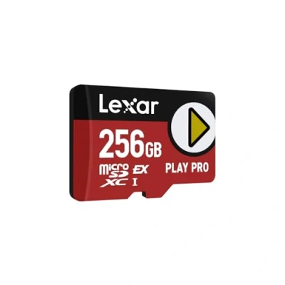 Image de Lexar Play Pro Carte MicroSDXC Express 256Go, Jusqu’à 900MB/s Lecture, 600MB/s Écriture, optimisé pour Le Gaming, A2, 4K, Haute Vitesse Consoles Portables, Switch, appareils de Jeu Portables