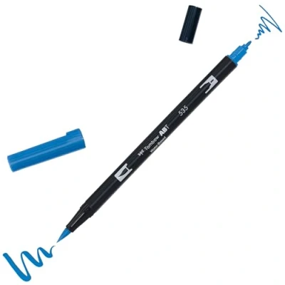Image de Tombow ABT 535 Feutre pinceau à 2 pointes Bleu Cobalt