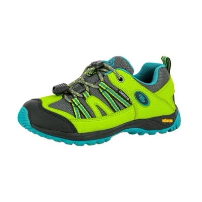 Image de Brütting Ohio Low Chaussures de Randonnée Basses, Jaune (Lemon/Grau/Blau Lemon/Grau/Blau), 33 EU