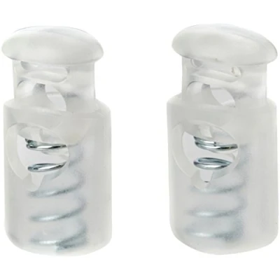 Image de Prym Lot de 2 arrêts Cordon en Plastique Transparent à 1 Trou, 9,5 x 6 cm
