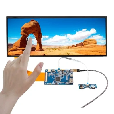 Image de VSDISPLAY 12,3 pouces 1920 x 720 FHD IPS large écran tactile LCD et mini HDMI LVD de type C 70 broches