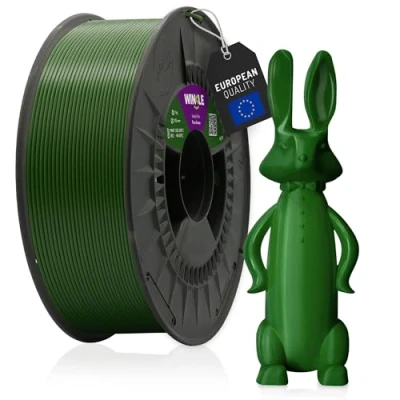 Image de WINKLE Filament PETG 1.75mm Vert Pin pour Impression 3D, Bobine 1kg, Imprimante Matériaux d&#039;impression Précision Dimensionnelle +/ 0.05mm