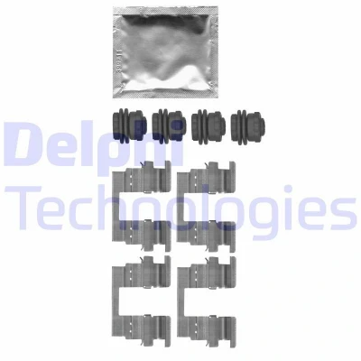 Image de DELPHI LX0666 Kit d&#039;accessoires, plaquette de frein à disque OPEL: Insignia B Grand Sport, Mokka / X, Astra K 3/5 portes